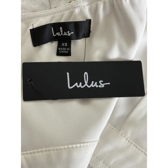 NWT Lulus Lilja Cream Floral Chiffon Maxi Dress Boho Cottage Feminine Women's XS - Picture 10 of 16